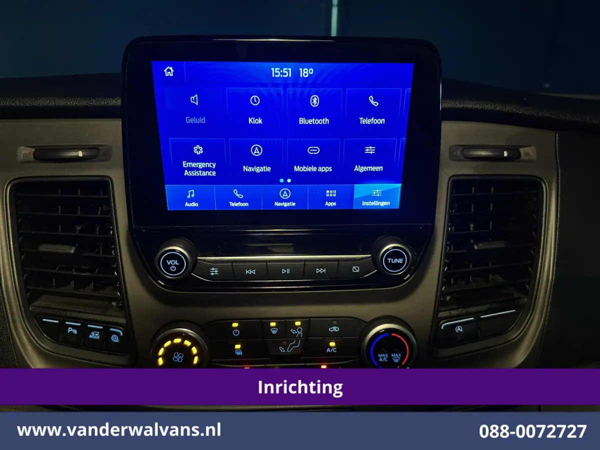 2.0 TDCI L2H1 Inrichting Euro6 Airco | Camera | Navigatie | Cruisecontrol | LED | Stoelverwarming | Parkeersensoren Bijrijdersbank, Verwarmde voorruit