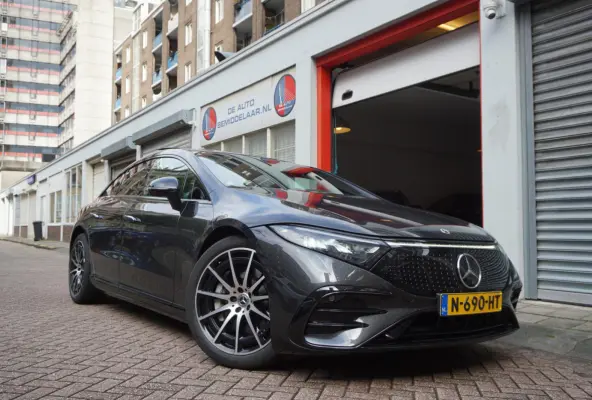450+ Edition 108 kWh AMG Airmatic | SOH 97.7 | Hyperscreen | Achterasbesturing | Panoramadak | Burmester | Head Up Display