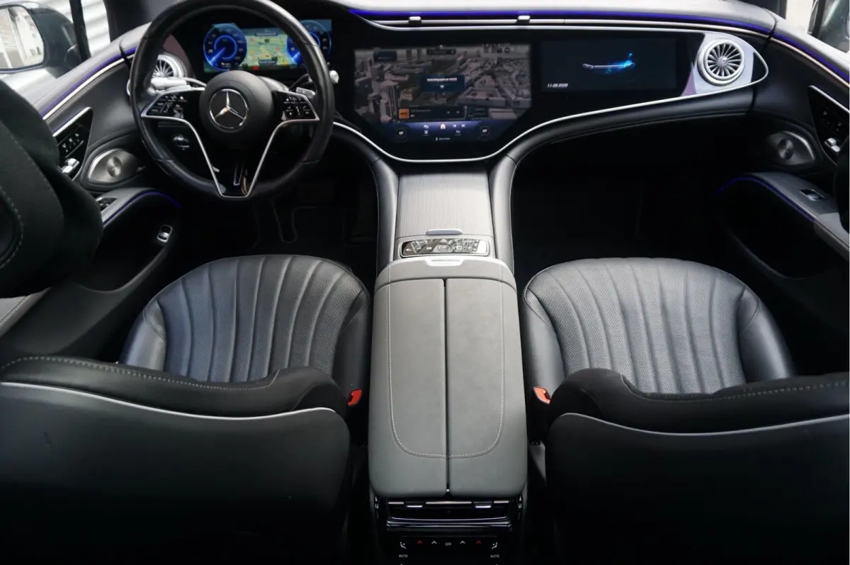 450+ Edition 108 kWh AMG Airmatic | SOH 97.7 | Hyperscreen | Achterasbesturing | Panoramadak | Burmester | Head Up Display