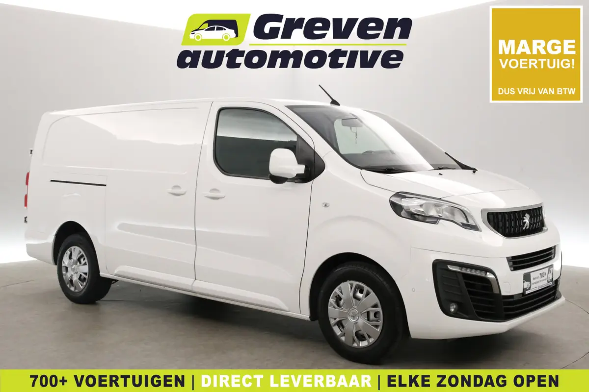 Peugeot Expert 2.0 BlueHDI L3H1 | Marge | Automaat | Clima | Cruise | Camera | 3 Zits | Carplay | 2xSchuifdeur | Parkeersens.