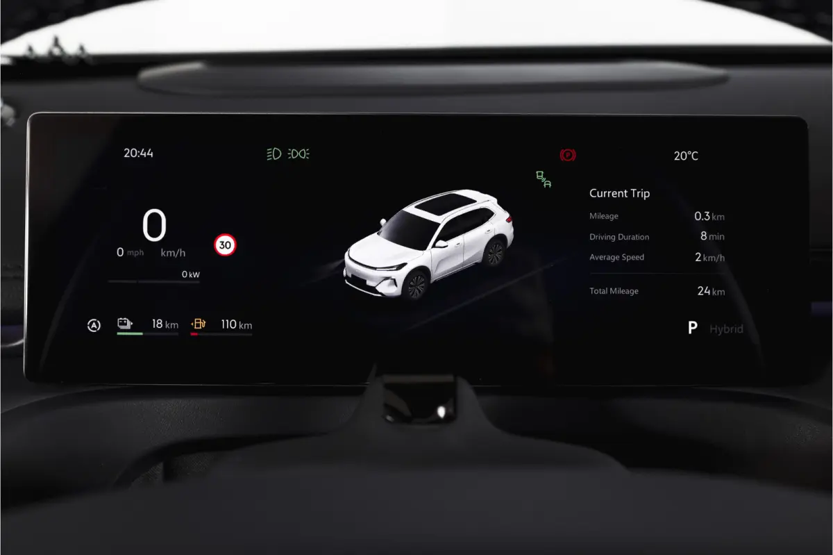 1.5 Max+ PHEV | 136km Elektrisch | S/K-Panodak | 360 Camera | NAV+App. Connect | V2L | Warmtepomp | HUD | Stoelverwarming & verkoeling | Memory | Elek. klep | Flyme | LM 19" | 7263