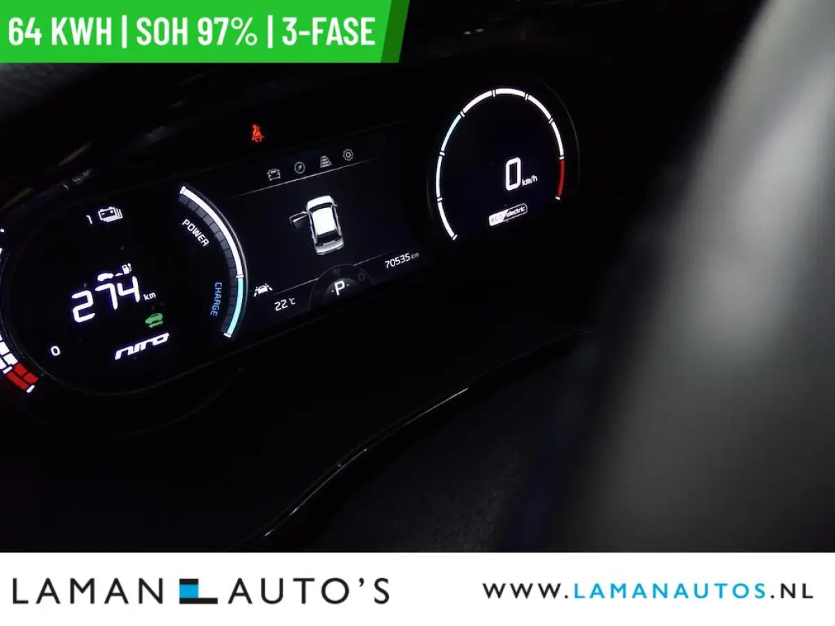 DynamicPlusLine 64 kWh | SOH 97% | 3-fase | Open dak CarPlay ECC Nav ACC 17" LMV LED Camera Metallic | EV Voorschoten
