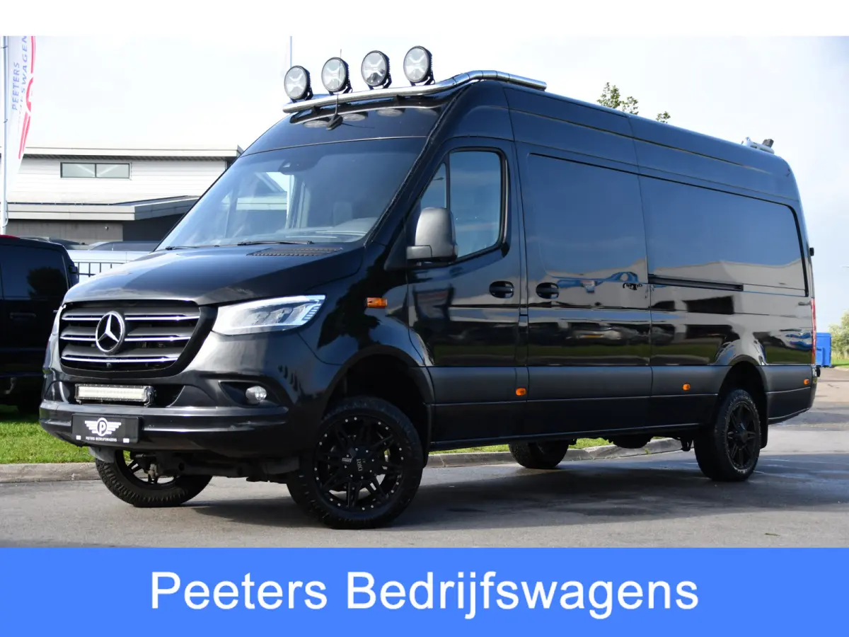 319 V6 3.0 CDI L3H2 Black Edition FULL OPTIONS! Cruise, 360 Camera, Carplay, 10,5 Mbux, 190pk, 2 x Schuifdeur, Sper, LED, Leder, Stoelverwarming, Standkachel, Trekhaak, Uniek!
