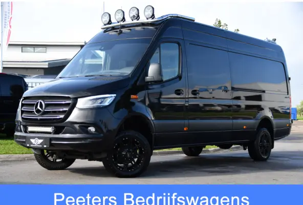 319 V6 3.0 CDI L3H2 Black Edition FULL OPTIONS! Cruise, 360 Camera, Carplay, 10,5 Mbux, 190pk, 2 x Schuifdeur, Sper, LED, Leder, Stoelverwarming, Standkachel, Trekhaak, Uniek!