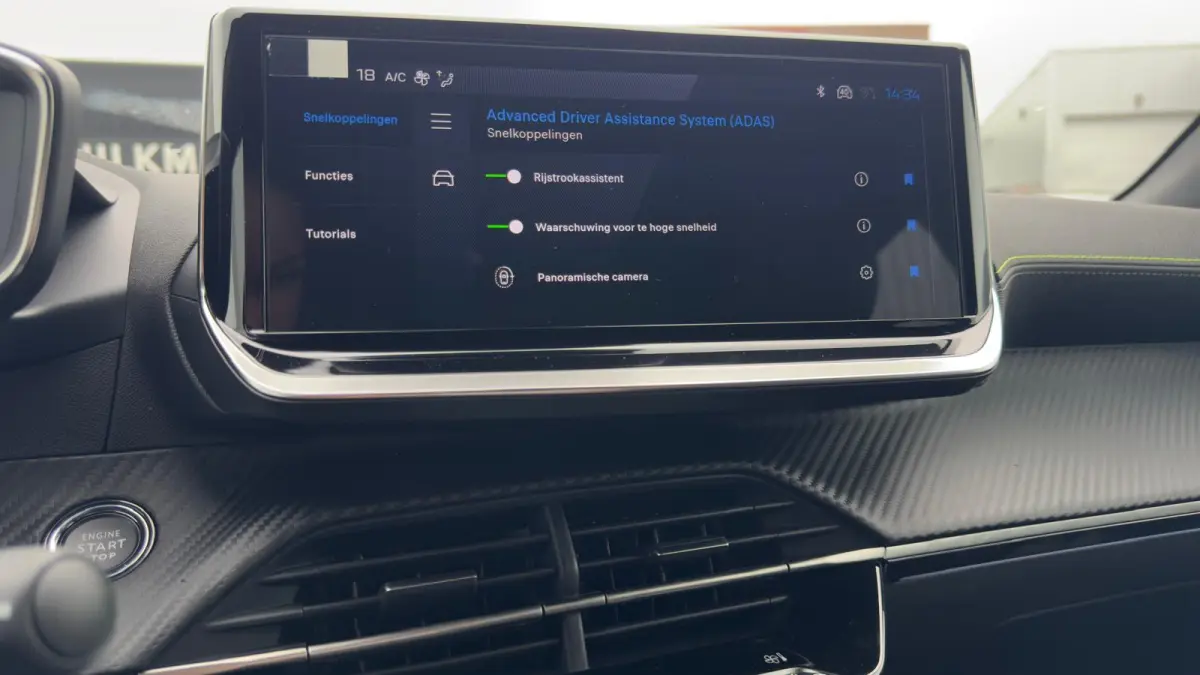GT | Active Safety Brake met camera en radar (automatisch noodremsysteem) met Distance Alert (waarschuwing dreigende aanrijding) | Advanced Active Safety Brake met camera en radar | Climate 