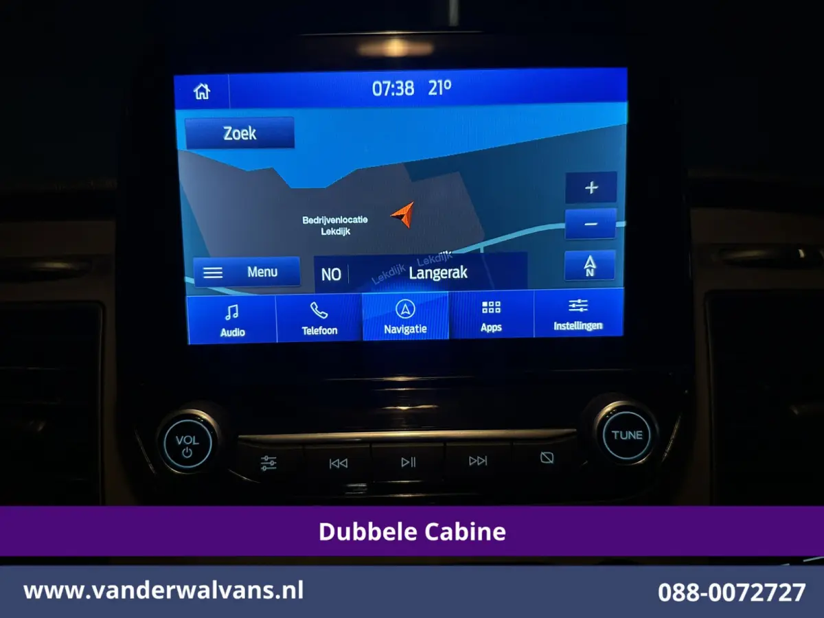 2.0 TDCI 131pk Automaat L2H1 Dubbele Cabine Euro6 Airco | 6-Zits | Camera | Navigatie | LED | Apple Carplay Adaptieve Cruisecontrol, Android Auto, Trekhaak, Verwarmde Voorruit, Parkeersensor