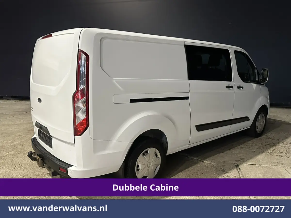 2.0 TDCI 131pk Automaat L2H1 Dubbele Cabine Euro6 Airco | 6-Zits | Camera | Navigatie | LED | Apple Carplay Adaptieve Cruisecontrol, Android Auto, Trekhaak, Verwarmde Voorruit, Parkeersensor