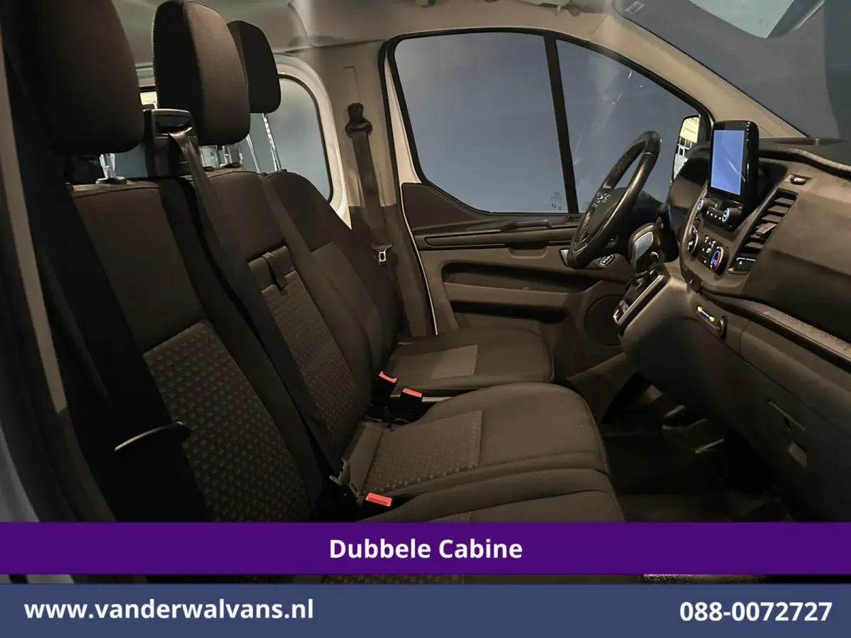 2.0 TDCI 131pk Automaat L2H1 Dubbele Cabine Euro6 Airco | 6-Zits | Camera | Navigatie | LED | Apple Carplay Adaptieve Cruisecontrol, Android Auto, Trekhaak, Verwarmde Voorruit, Parkeersensor