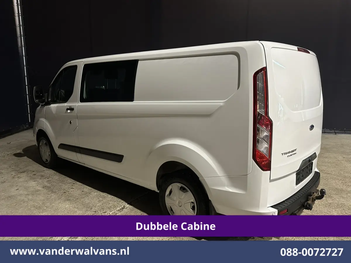 2.0 TDCI 131pk Automaat L2H1 Dubbele Cabine Euro6 Airco | 6-Zits | Camera | Navigatie | LED | Apple Carplay Adaptieve Cruisecontrol, Android Auto, Trekhaak, Verwarmde Voorruit, Parkeersensor