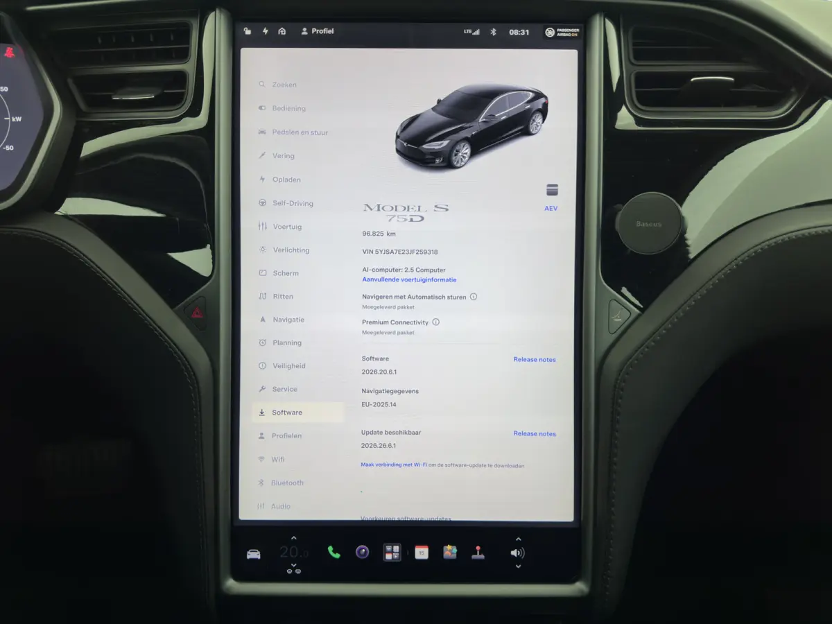 75D Base AWD [ 3-Fase-17kW ] {SoH-89%} Aut. *PANO | LEATHER-FABRIC | AIRSUSPENION | FULL-LED | NAVI-FULLMAP | KEYLESS | HEATED-SPORTSEATS | DIGI-COCKPIT | AUTO-PILOT | CAMERA | 19"ALU*