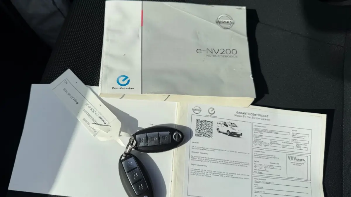 E-nv200 ZERO EMISSIE 40KWH 80KW 120PK AIRCO/ NAVIGATIE/ CRUISE CONTROL/ CAMERA/ IMPERIAAL/ 100% DEALERONDERHOUDEN