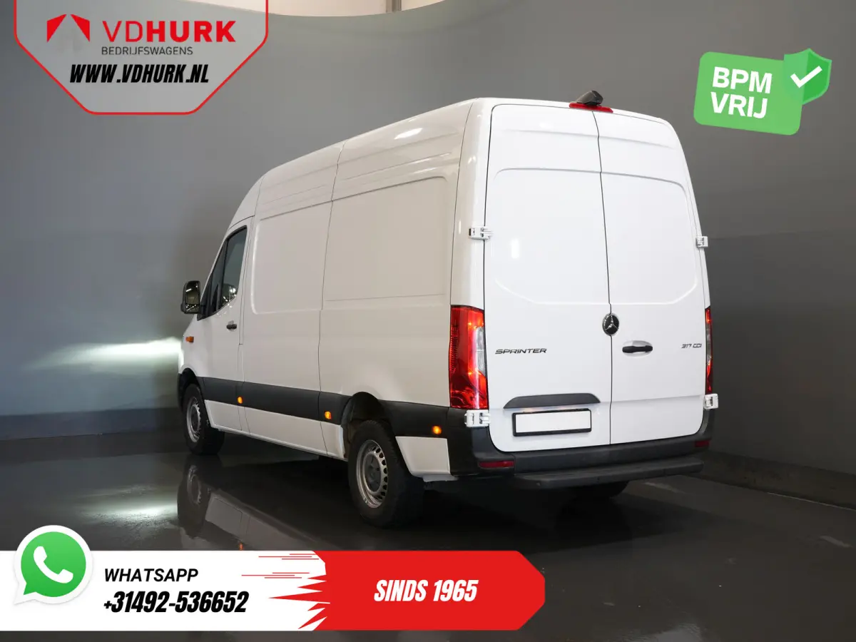 317 CDI L2H2 Aut. LED/ 270Gr.Deuren/ Stoelverw./ Gev.Stoel/ Navi/ Airco/ Camera/ Cruise/ PDC