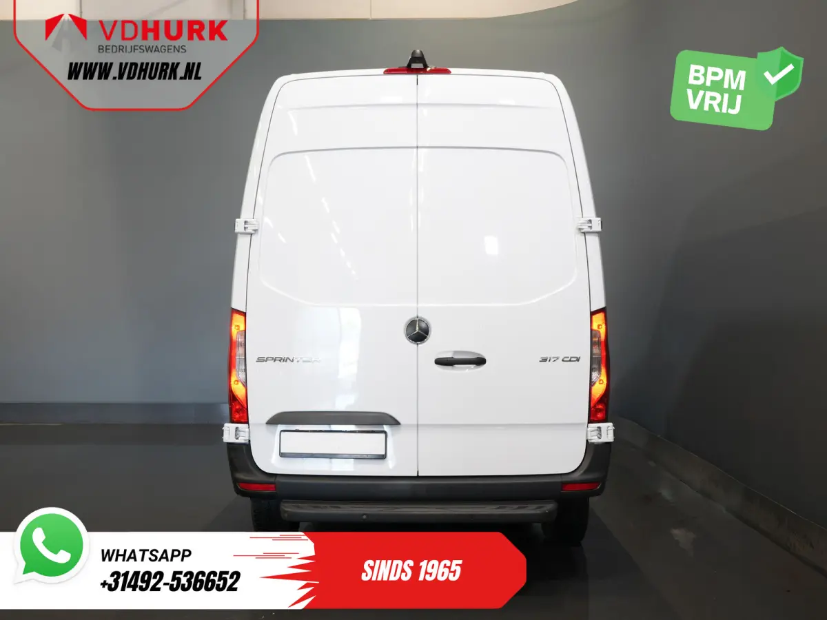 317 CDI L2H2 Aut. LED/ 270Gr.Deuren/ Stoelverw./ Gev.Stoel/ Navi/ Airco/ Camera/ Cruise/ PDC
