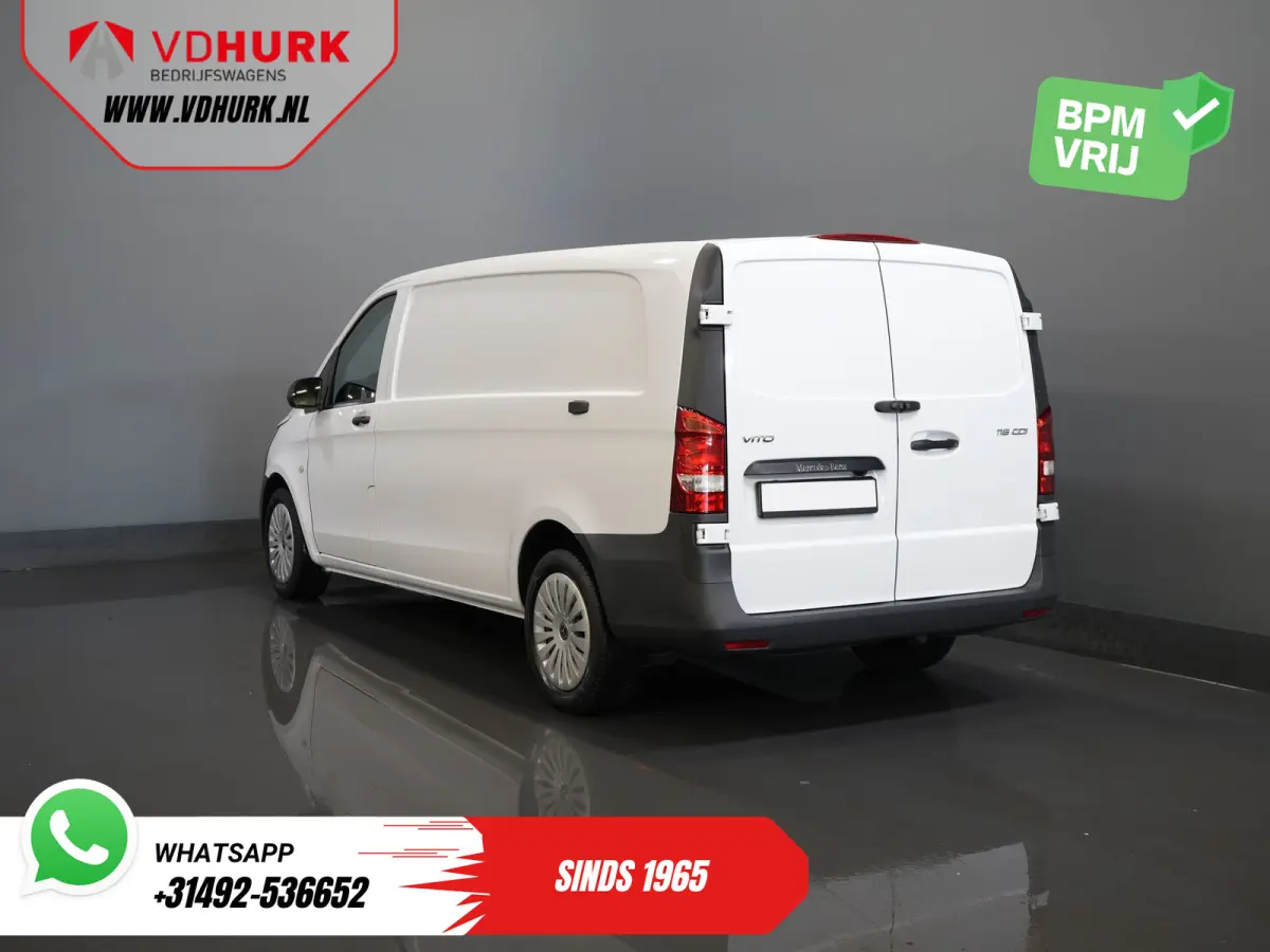116 CDI Aut. L3 Stoelverw./ 270Gr.Deuren/ Navi/ Camera/ Cruise/ Airco