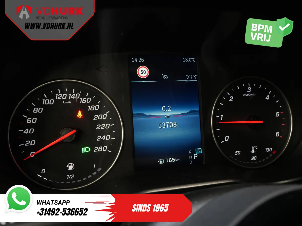 116 CDI Aut. L3 Stoelverw./ 270Gr.deuren/ Navi/ Camera/ Cruise/ Airco