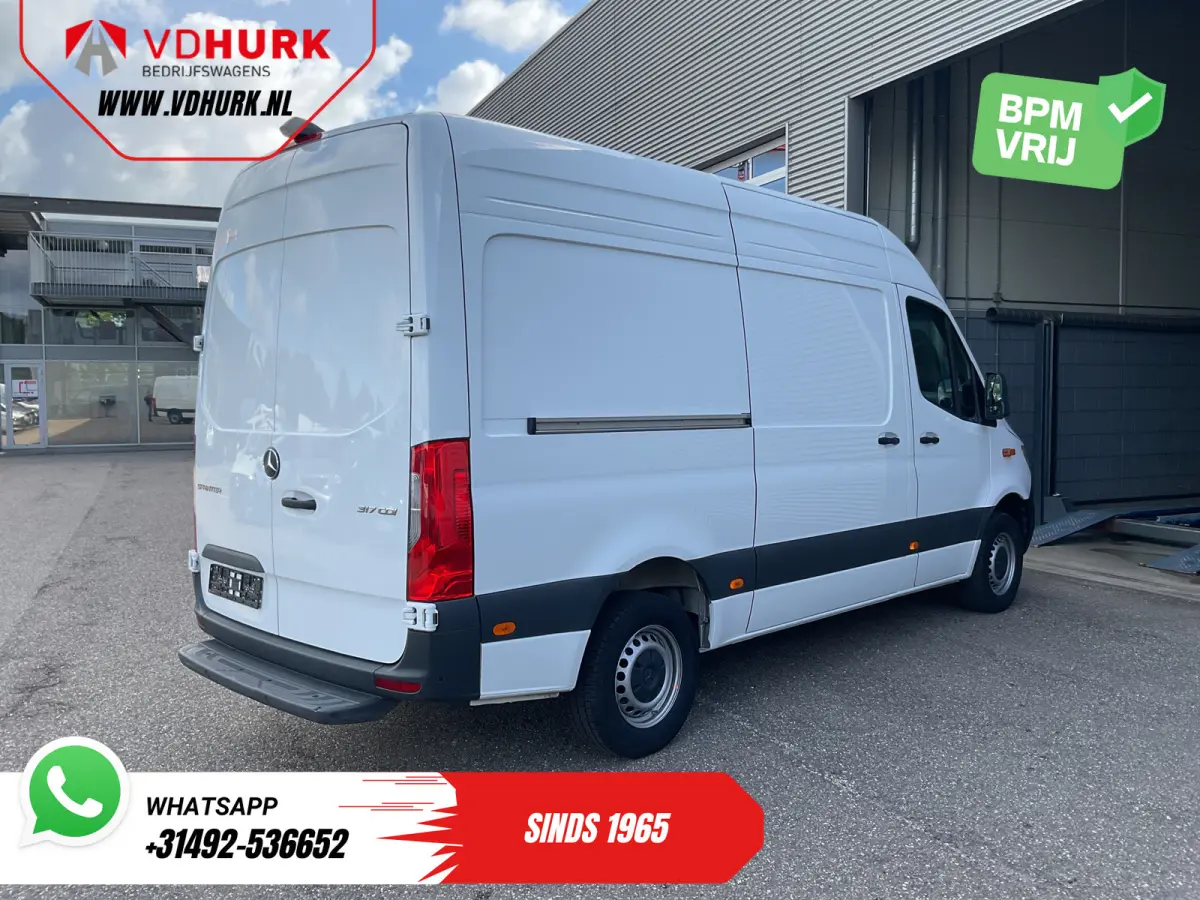 317 CDI L2H2 Aut. LED/ 270Gr.Deuren/ Stoelverw./ Gev.Stoel/ Navi/ Airco/ Camera/ Cruise/ PDC