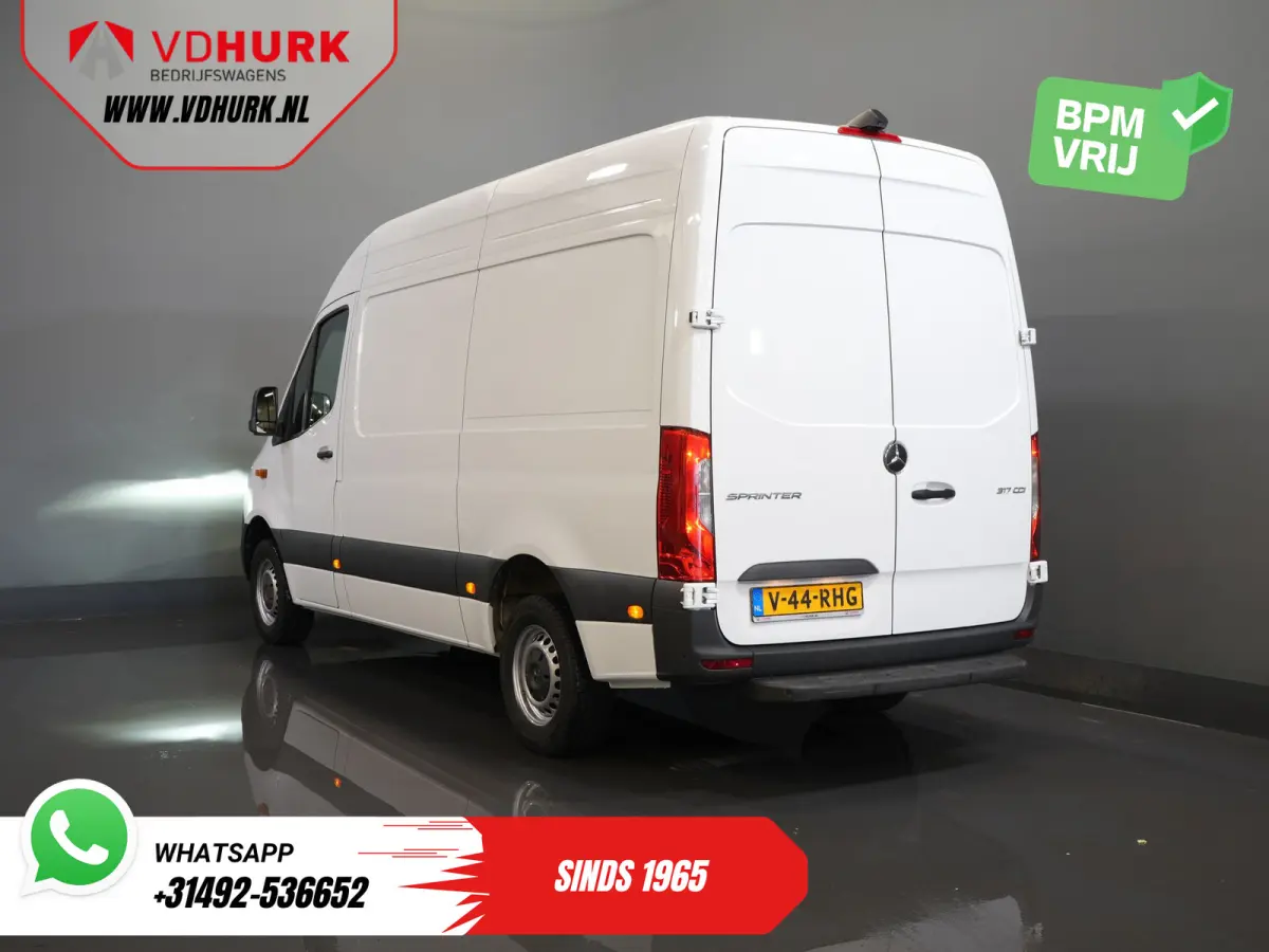 317 CDI L2H2 Aut. LED/ 270Gr.Deuren/ Stoelverw./ Gev.Stoel/ Navi/ Airco/ Camera/ Cruise/ PDC