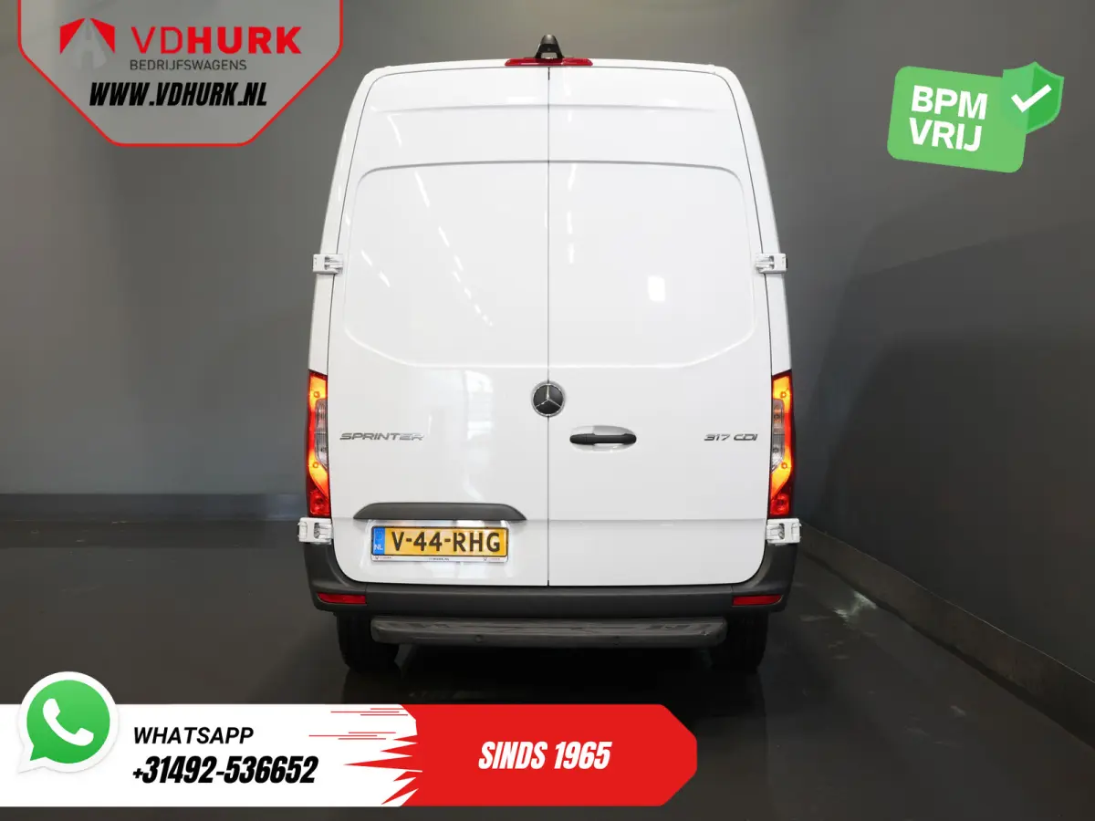 317 CDI L2H2 Aut. LED/ 270Gr.Deuren/ Stoelverw./ Gev.Stoel/ Navi/ Airco/ Camera/ Cruise/ PDC