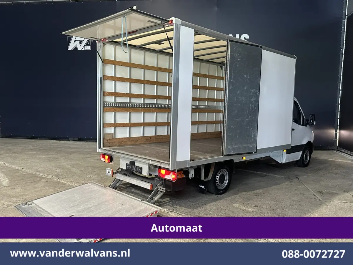 315 CDI 150pk 9G-Tronic Automaat Bakwagen 22m3 KUUB Laadklep Zijdeur Euro6 Airco | LAT om LAT | Leder Bijrijdersbank