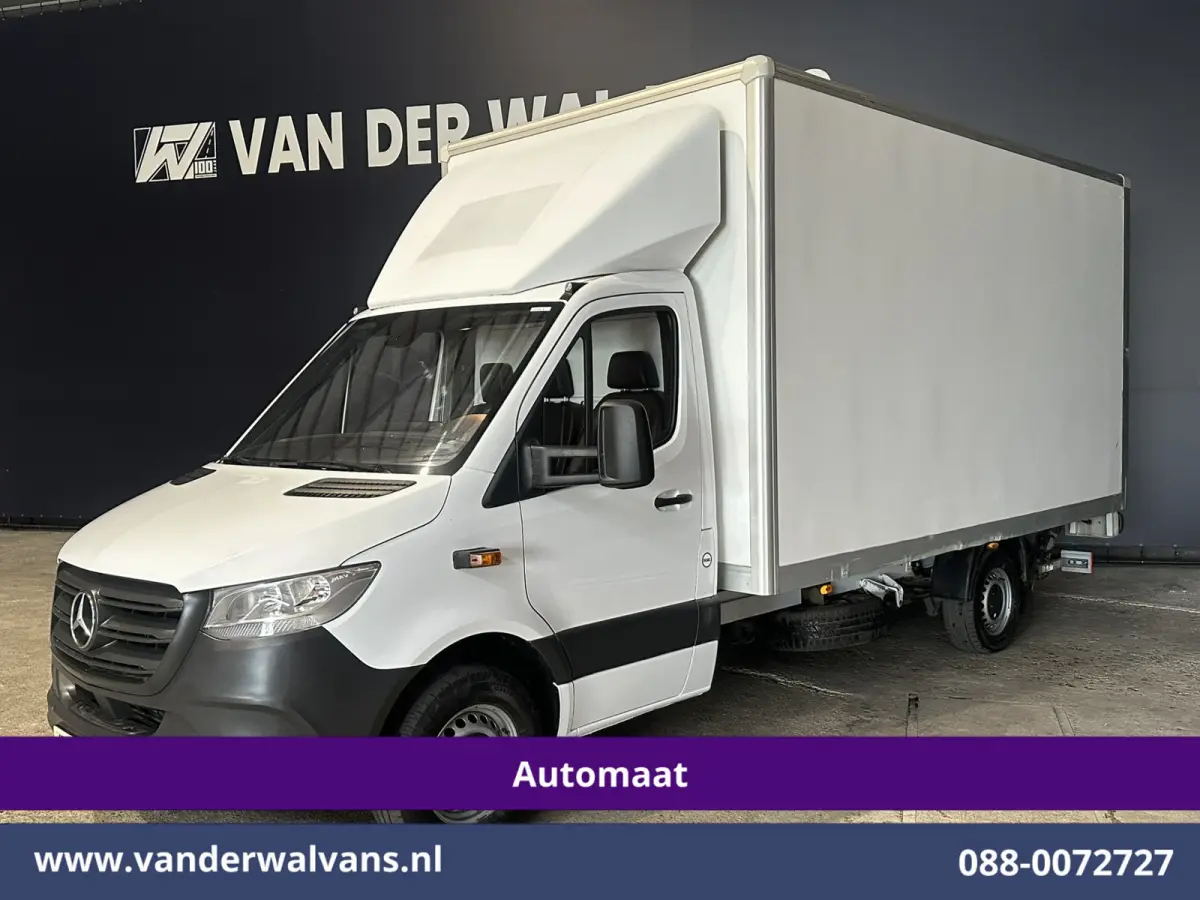314 CDI 143pk 9G-Tronic Automaat Bakwagen 22m3 KUUB Laadklep Zijdeur Euro6 Airco | LAT om LAT | Leder Bijrijdersbank