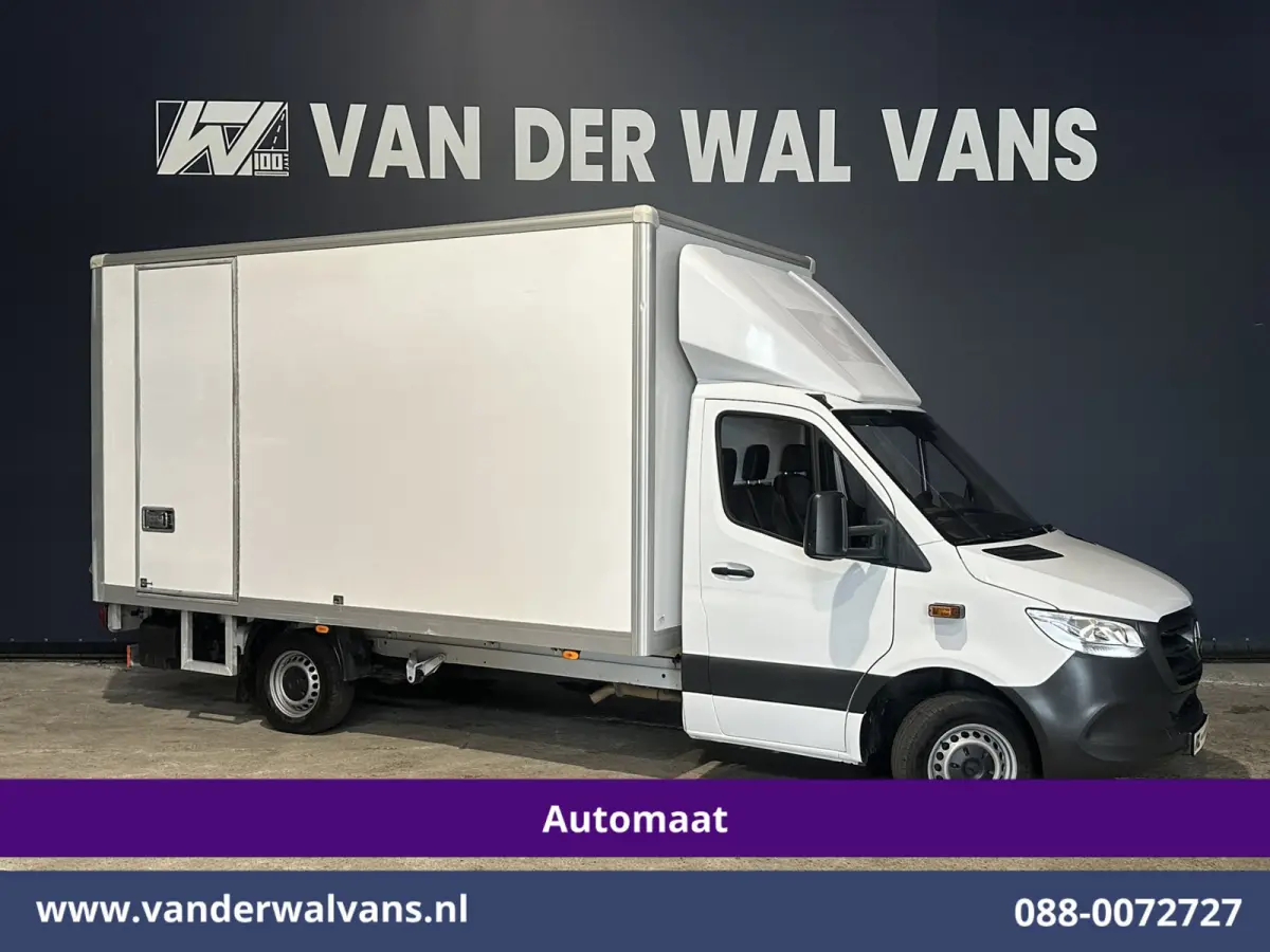 314 CDI 143pk 9G-Tronic Automaat Bakwagen 22m3 KUUB Laadklep Zijdeur Euro6 Airco | LAT om LAT | Leder Bijrijdersbank