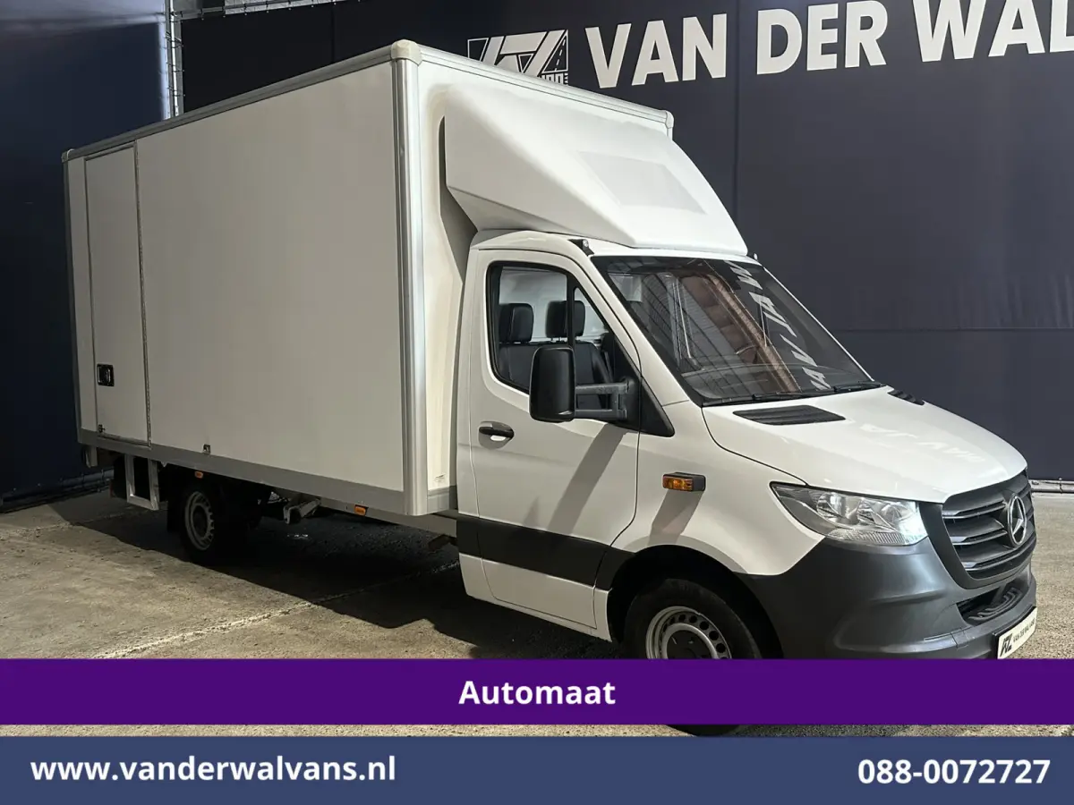 314 CDI 143pk 9G-Tronic Automaat Bakwagen 22m3 KUUB Laadklep Zijdeur Euro6 Airco | LAT om LAT | Leder Bijrijdersbank