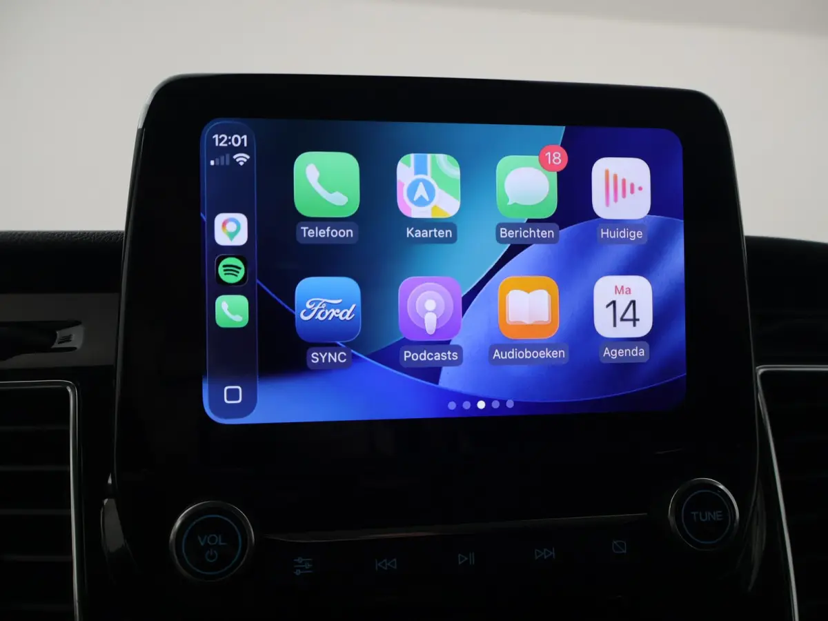 320 2.0 TDCI 185 PK SPORT AUT. 5-PERS DUBBEL CAB. + 2 SCHUIFDEUREN | TREKHAAK | CARPLAY | STOELVERW.