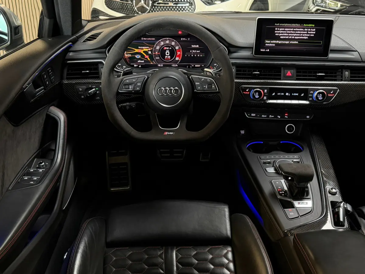 2.9 TFSI RS 4 quattro PANO|B&O|HuD|360 CAMERA|DYNAMIC|MATRIX|MEMORY|KEYLESS|20 INCH|450PK|SFEERVERLICHTING|BOMVOL!