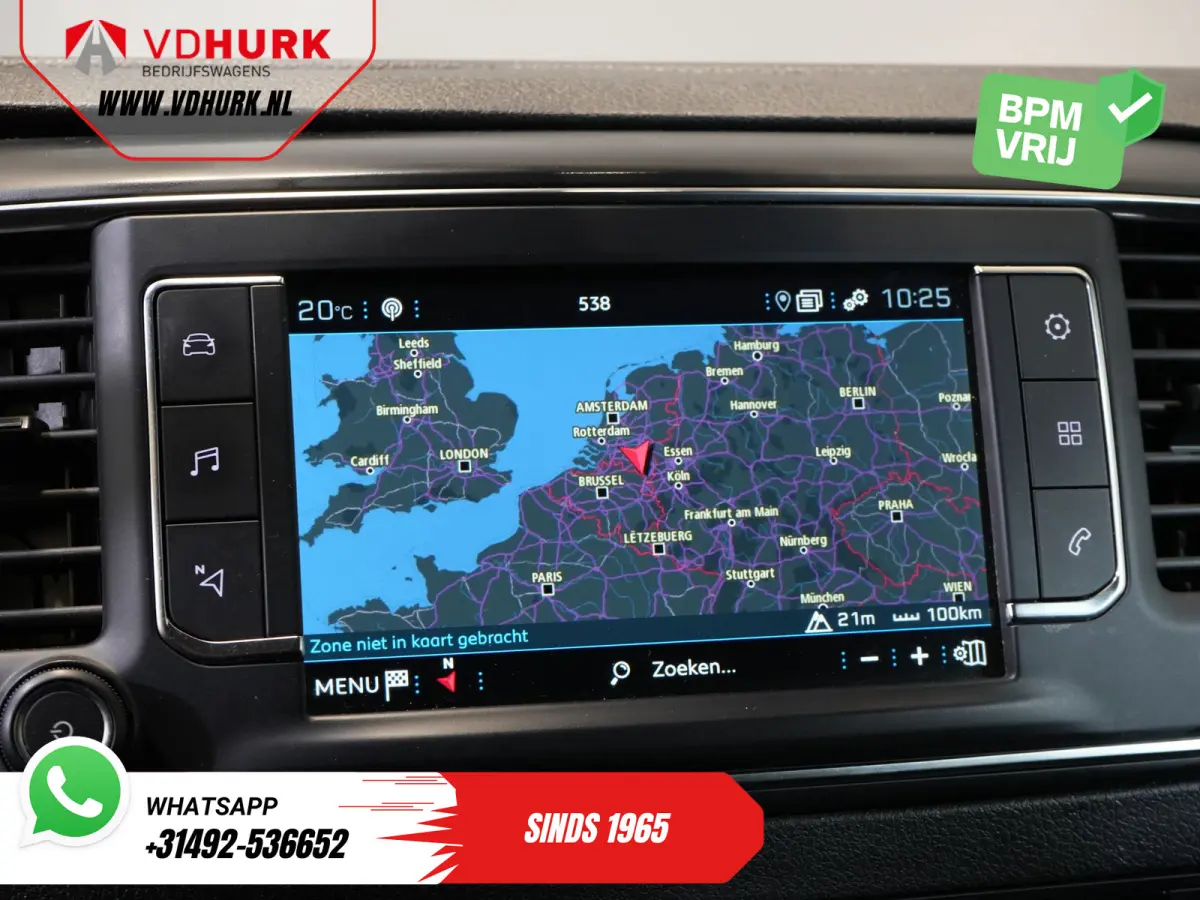 2.0 HDI 180 pk Aut. DC Dubbel Cabine 2x Schuifdeur/ Carplay/ Stoelverw./ Climate/ Navi/ Camera/ Cruise/ 17’LMV/ PDC/ Trekhaak