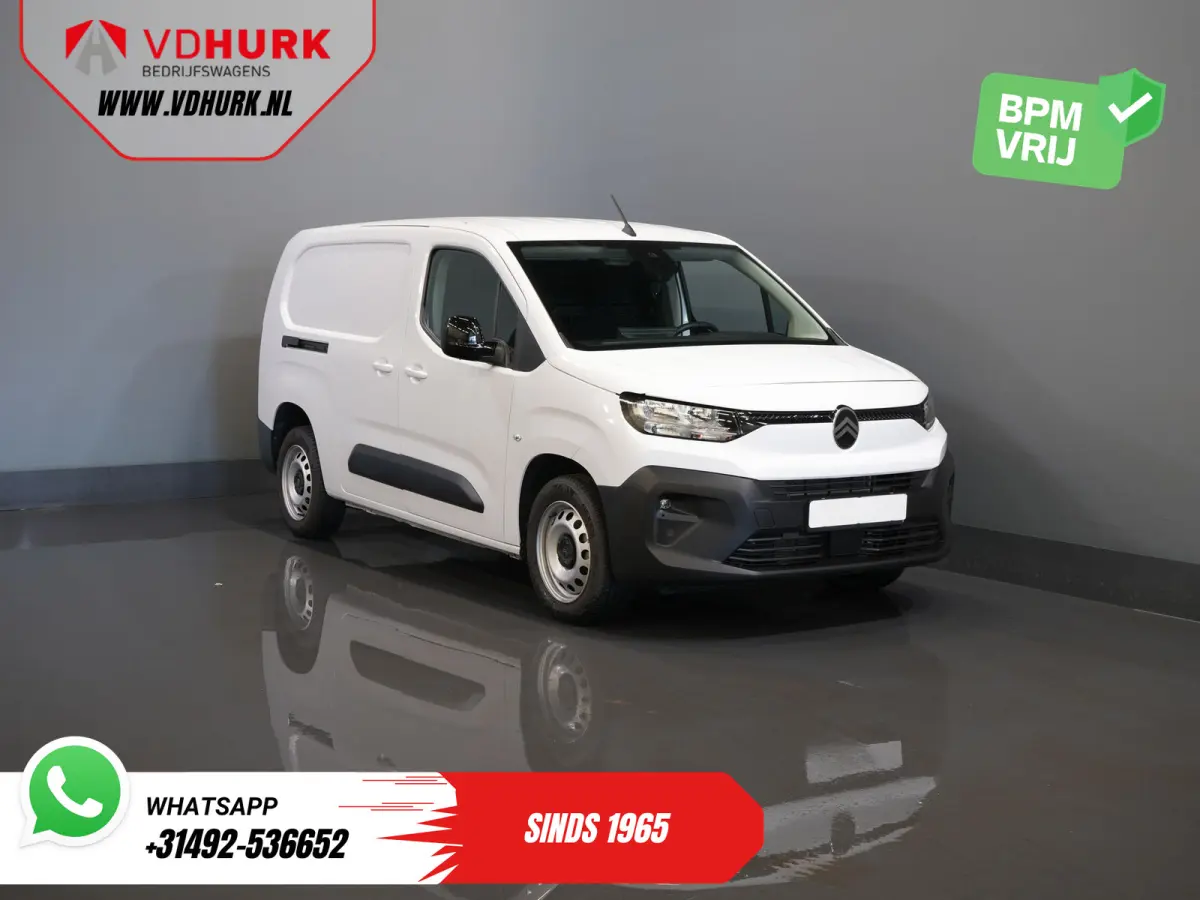 (Citroen Berlingo) 1.5 HDi 100 pk L2 Carplay/ Stoelverw./ 3Pers./ Virtual Cockpit/ Climate/ Keyless/ Navi/ Camera/ Cruise/ PDC