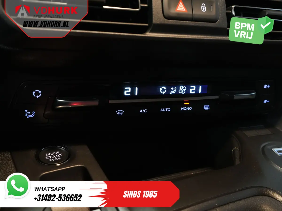 (Citroen Berlingo) 1.5 HDi 100 pk L2 Carplay/ Stoelverw./ 3Pers./ Virtual Cockpit/ Climate/ Keyless/ Navi/ Camera/ Cruise/ PDC