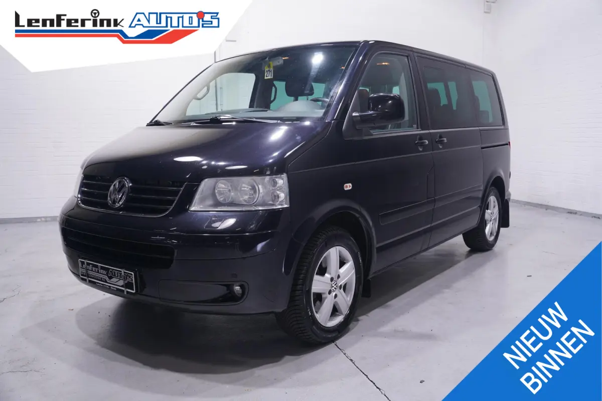Multivan 3.2 V6 235 pk Highline 4-Motion 7-zits Leder Grijs Elek. Schuifdeuren, Airco ECC, Cruise Control, Uniek in NL