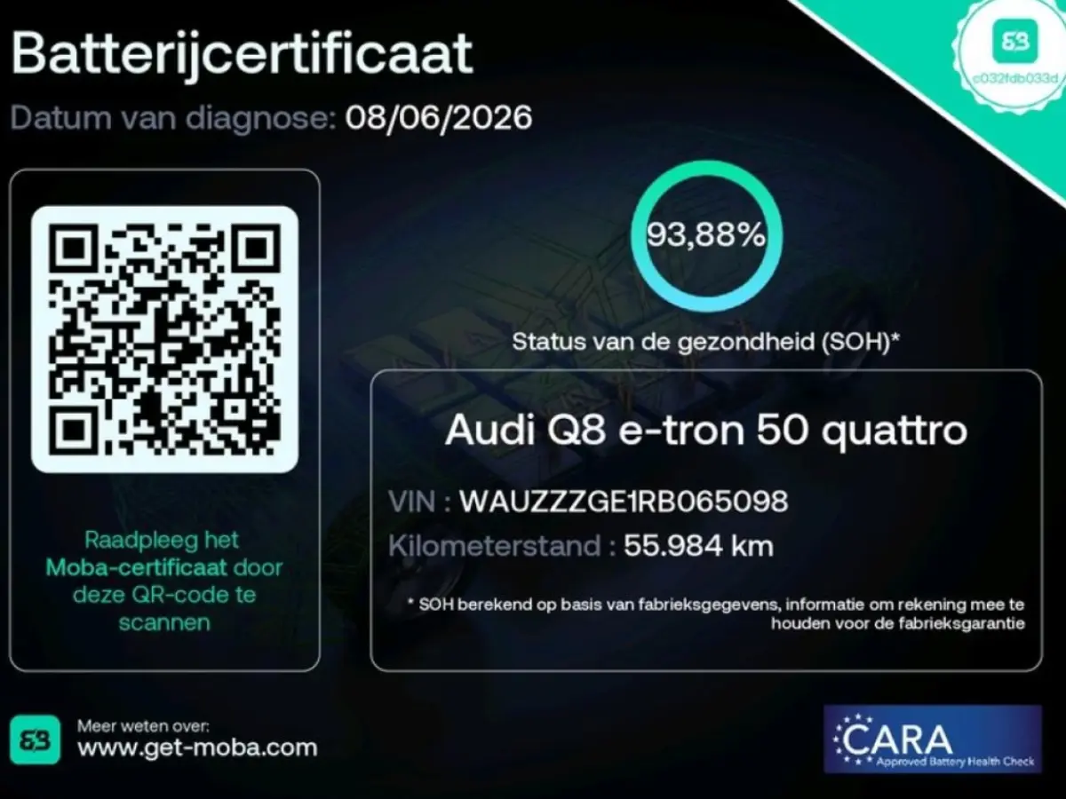 50 QUATRRO S-LINE 95 kWh 94% SOH VOL UITGEVOERD