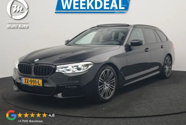 520i M Sport 184pk Dealer O.H. | Panodak | Head Up | 360 Camera | Lederen Comfortzetels Memory & Verwarmd | Sfeerverlichting | Blis | Apple Carplay | Stuur Verwarmd | Adaptive LED | Navigati