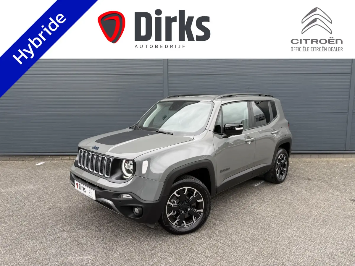 4xe 240 Plug-in Hybrid Electric Trailhawk (Navigatie - LED - Keyless Entry - Parkeersensoren V+A - Automatische Airco - 4WD - 17" incl 4S - Dodehoek detectie)