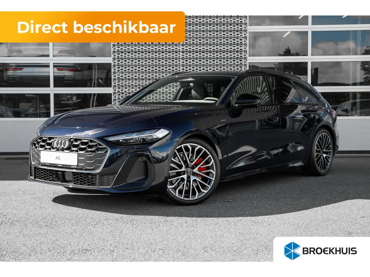 S edition, A5 (2025) | Adaptive cruise control | Aluminium optiek in het interieur | Audi smartphone interface