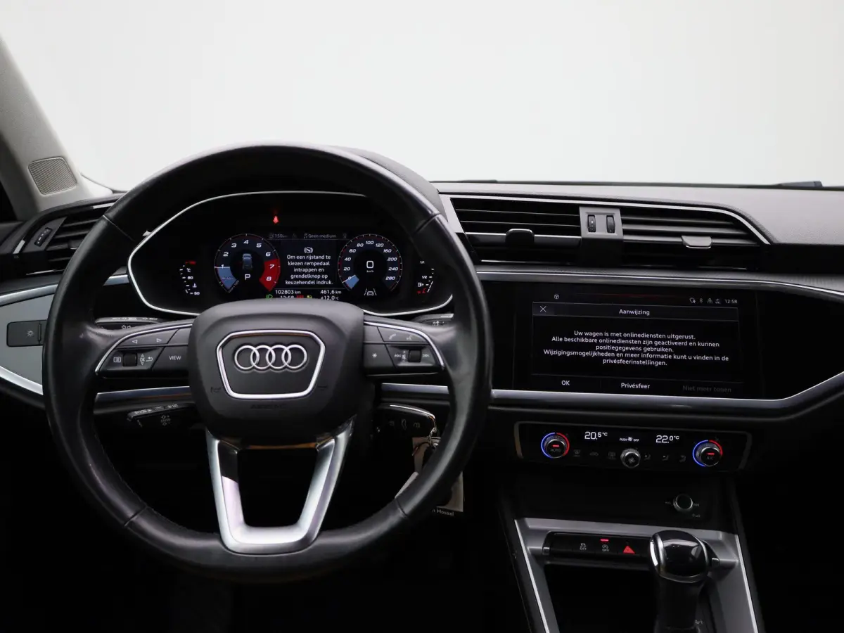 35 TFSI Pro Line | AUTOMAAT | ELEKTRISCHE ACHTERKLEP | ACHTERUITRIJCAMERA | APPLE CARPLAY | ANDROID AUTO | CRUISE CONTROL | CLIMATE CONTROL | DIGITAL COCKPIT | VERLICHTING AUTOMATISCH |