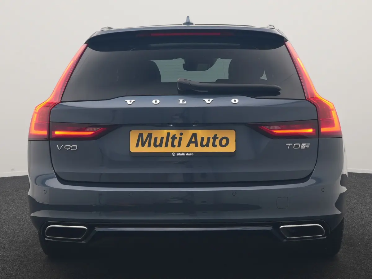 T8 AWD R-Design PHEV 394pk Dealer O.H. | Trekhaak Af Fabriek | Four C Luchtvering | Panodak | Adaptive Cruise | Head Up | 360 Camera | Bowers & Wilkins | Lederen Sportstoelen Massage & Venti