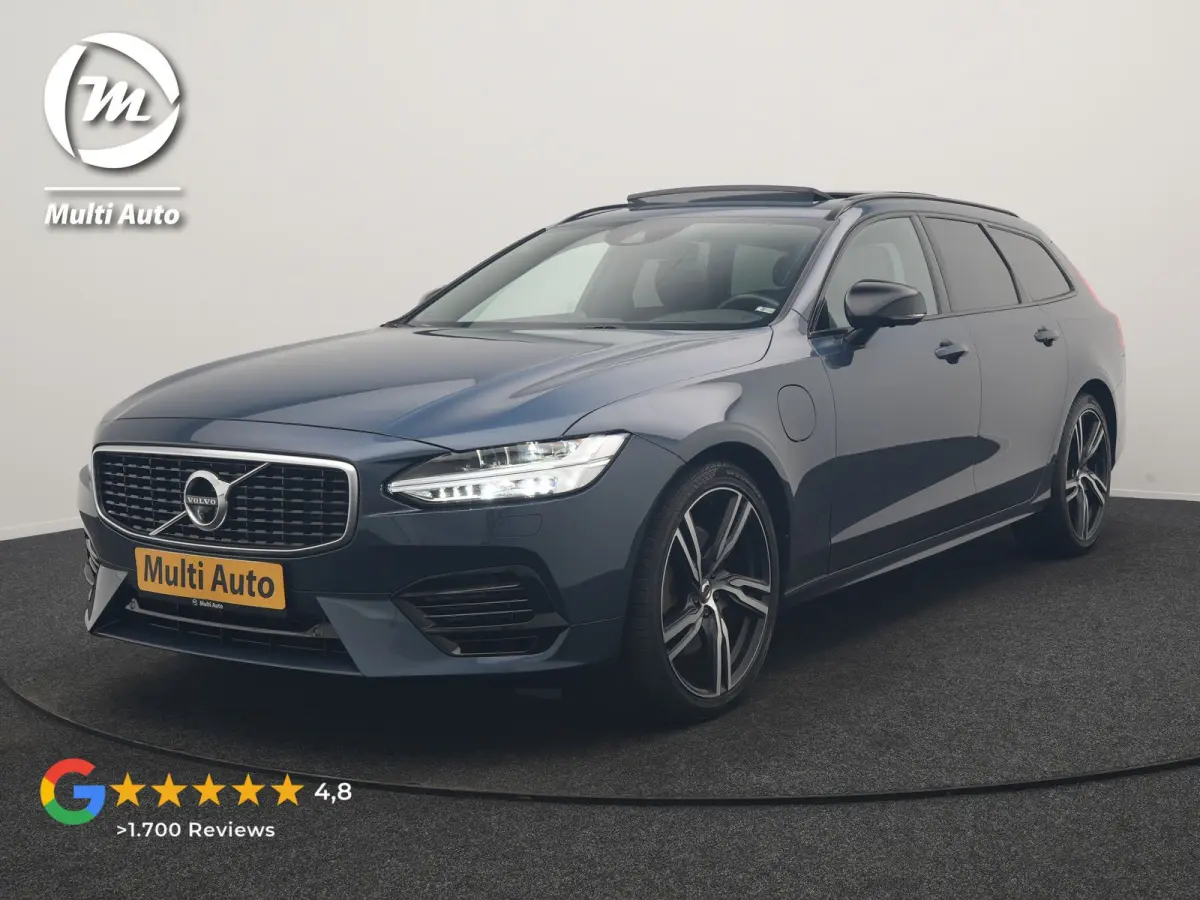 T8 AWD R-Design PHEV 394pk Dealer O.H. | Trekhaak Af Fabriek | Four C Luchtvering | Panodak | Adaptive Cruise | Head Up | 360 Camera | Bowers & Wilkins | Lederen Sportstoelen Massage & Venti