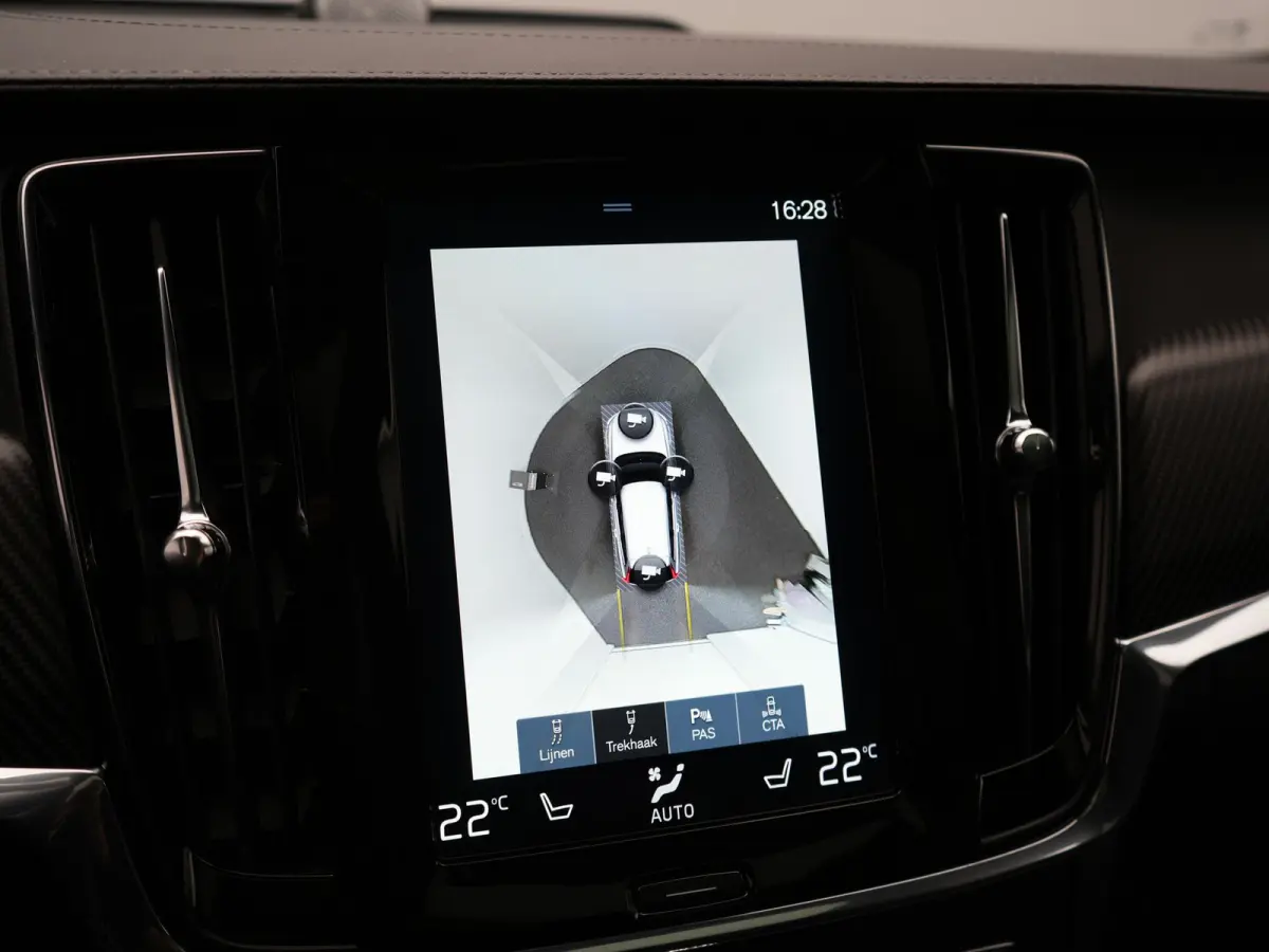 T8 AWD R-Design PHEV 394pk Dealer O.H. | Trekhaak Af Fabriek | Four C Luchtvering | Panodak | Adaptive Cruise | Head Up | 360 Camera | Bowers & Wilkins | Lederen Sportstoelen Massage & Venti