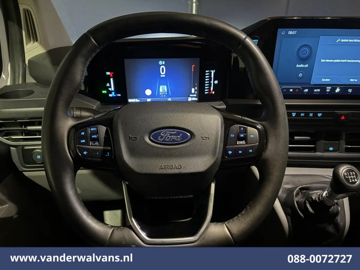 2.0 TDCI 136pk L2H1 Euro6 Airco | Camera | LED | Apple Carplay | Cruisecontrol | 2500kg Trekhaak LM Velgen, Android Auto, Verwarmde voorruit, Stoelverwarming, Parkeersensoren, Bijrijdersbank
