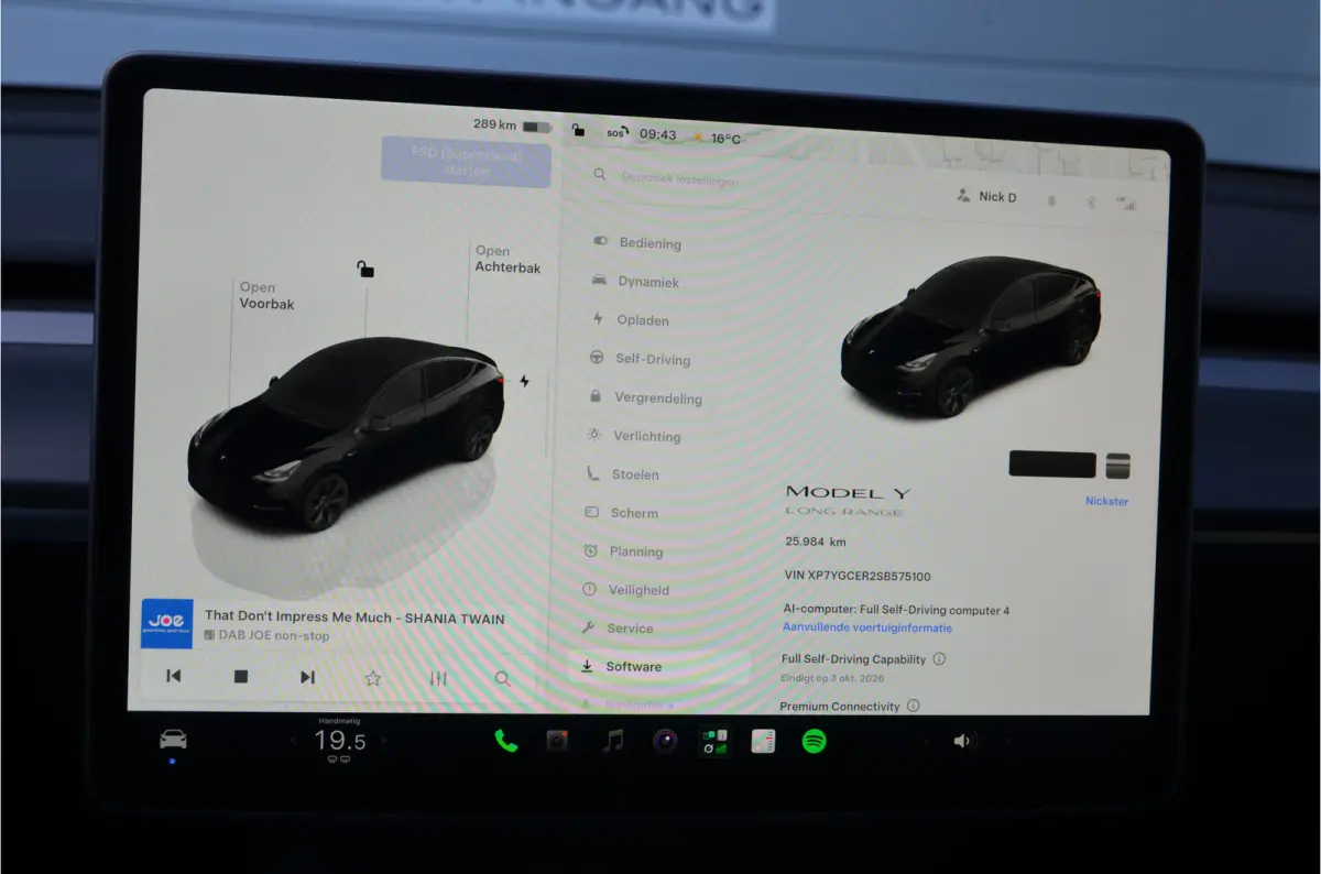 Long Range RWD 75 kWh AutoPilot4.0 (FSD 99,- p/mnd)