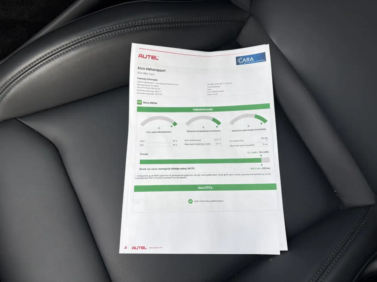 Long Range AWD 75 kWh VAN:40.900,- VOOR:37.440,- UW HERFSTVOORDEEL:3.460,- | SOH 94% | RIJKLAAR GELEVERD | AFNEEMBARE TREKHAAK |TESLA FABRIEKSGARANTIE TOT 06-2027 OF 80.000 KM | TESLA GARANT
