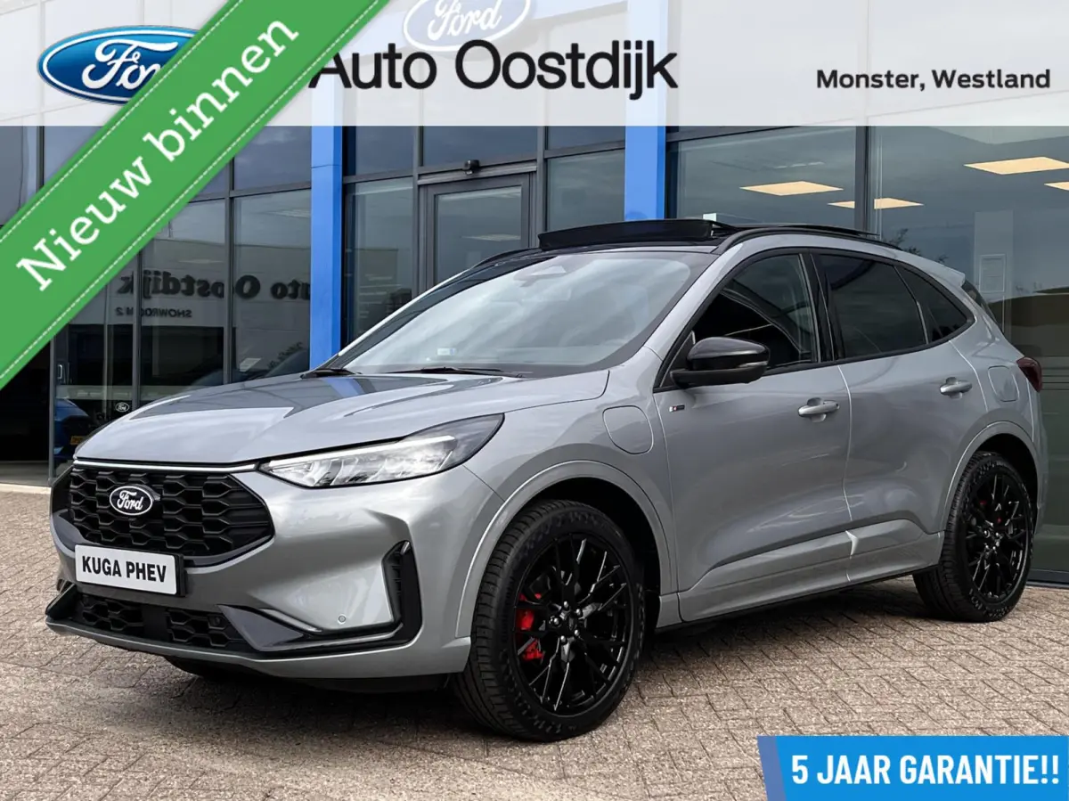 2.5 PHEV ST-Line X 243PK Black Pack €9.500,- Voorraadvoordeel! Elek. Trekhaak Panodak AGR Stoelen Adaptieve Cruise 2100KG Trekgewicht Winterpack Camera Blind-Spot Navi Climate B&O *Complee