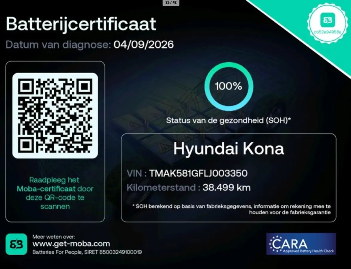 EV Limited 64 kWh 100% SOH LEDER MEMORY