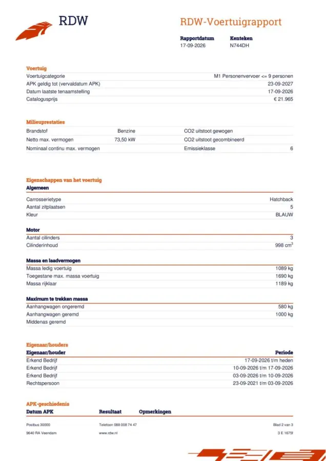 1.0 EcoBoost Titanium | 5-deurs | Blauw Metallic | 09/2021 | NL Auto + NAP