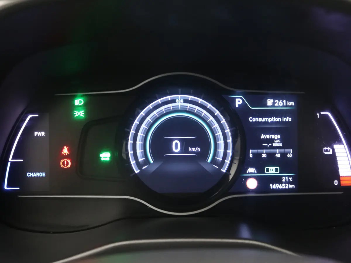 EV Premium 64 kWh / Navigatie/ Warmtepomp / 3-Fase / Lederen bekleding / SoH 99,4% / Trekhaak / Lederen bekleding / 481 km WLTP/