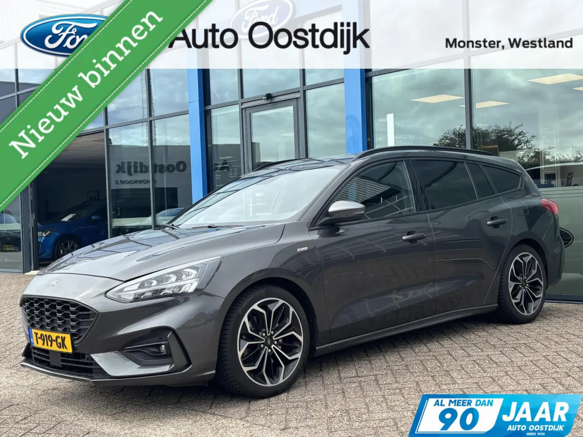1.0 EcoBoost ST Line 125PK Automaat Winterpack Camera Cruise Navi Carplay Full-LED 18'' Velgen All-Seasons Climate Privacy Glass *Sportief*