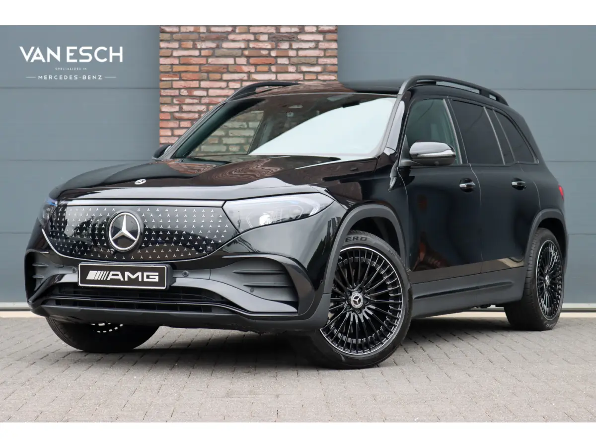 350 4MATIC AMG Line 71 kWh | Panoramadak | Leder | Memory | Burmester | HUD | Trekhaak | Surround Camera | Verwarmd Stuurwiel | Night Pakket | Augmented Reality |