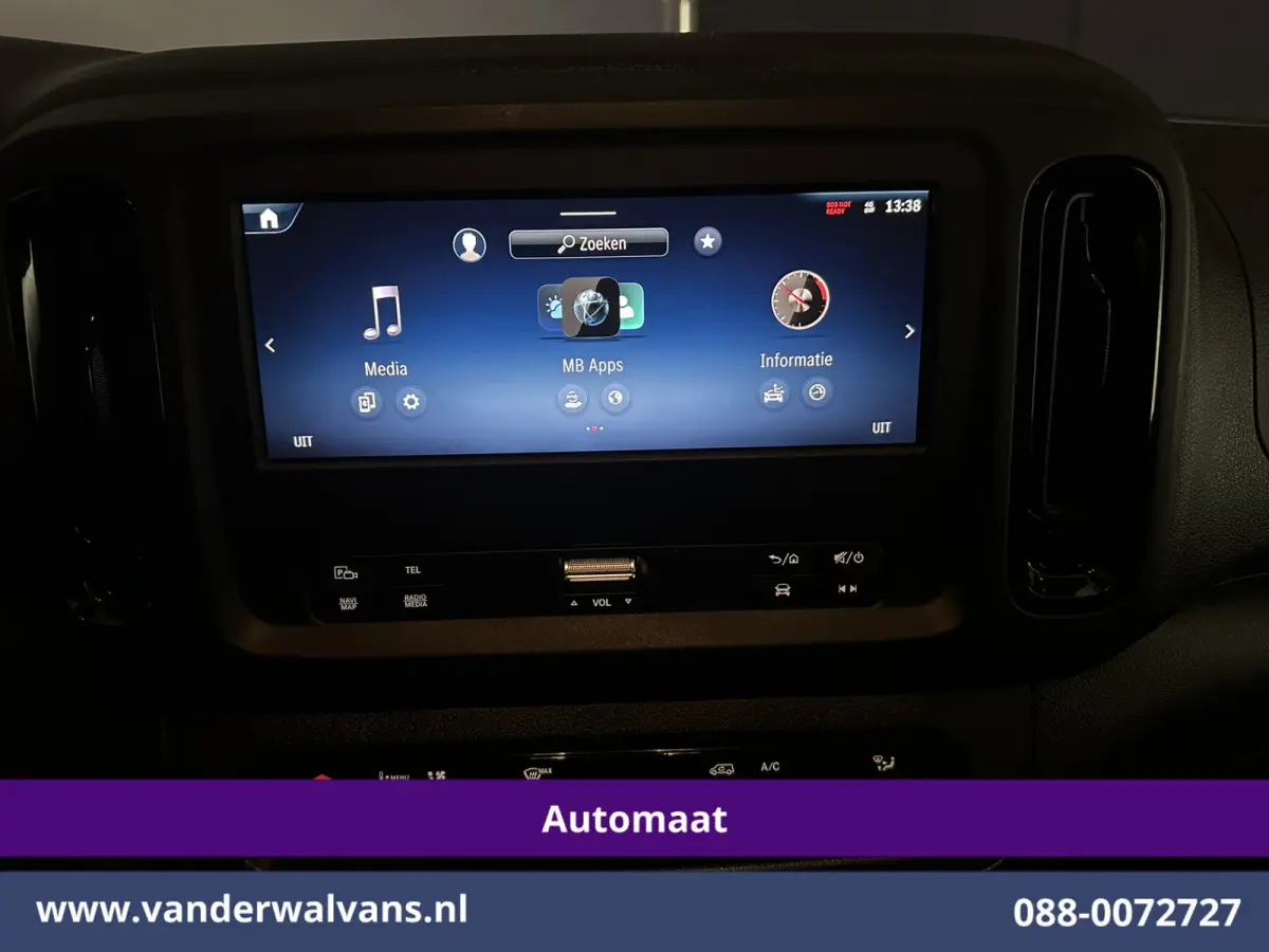 116 CDI 164pk 9G-Tronic Automaat L3H1 Euro6 Airco | Camera | Navigatie | Adaptieve Cruisecontrol Stoelverwarming, Bijrijdersbank